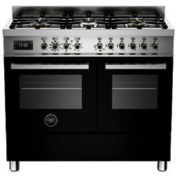 Bertazzoni Professional Series 100cm Dual Fuel Range Cooker Black